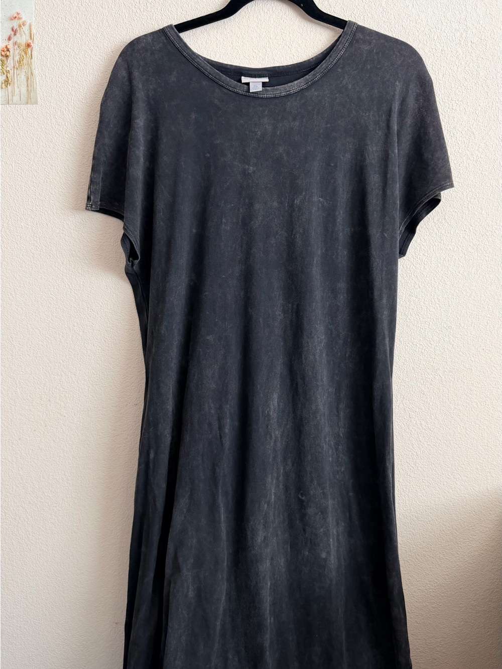 LuLaRoe acid Washed Black maxi Dress
